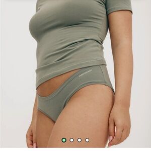 Organic Basics Dusty Rose flex hipster panties underwear medium